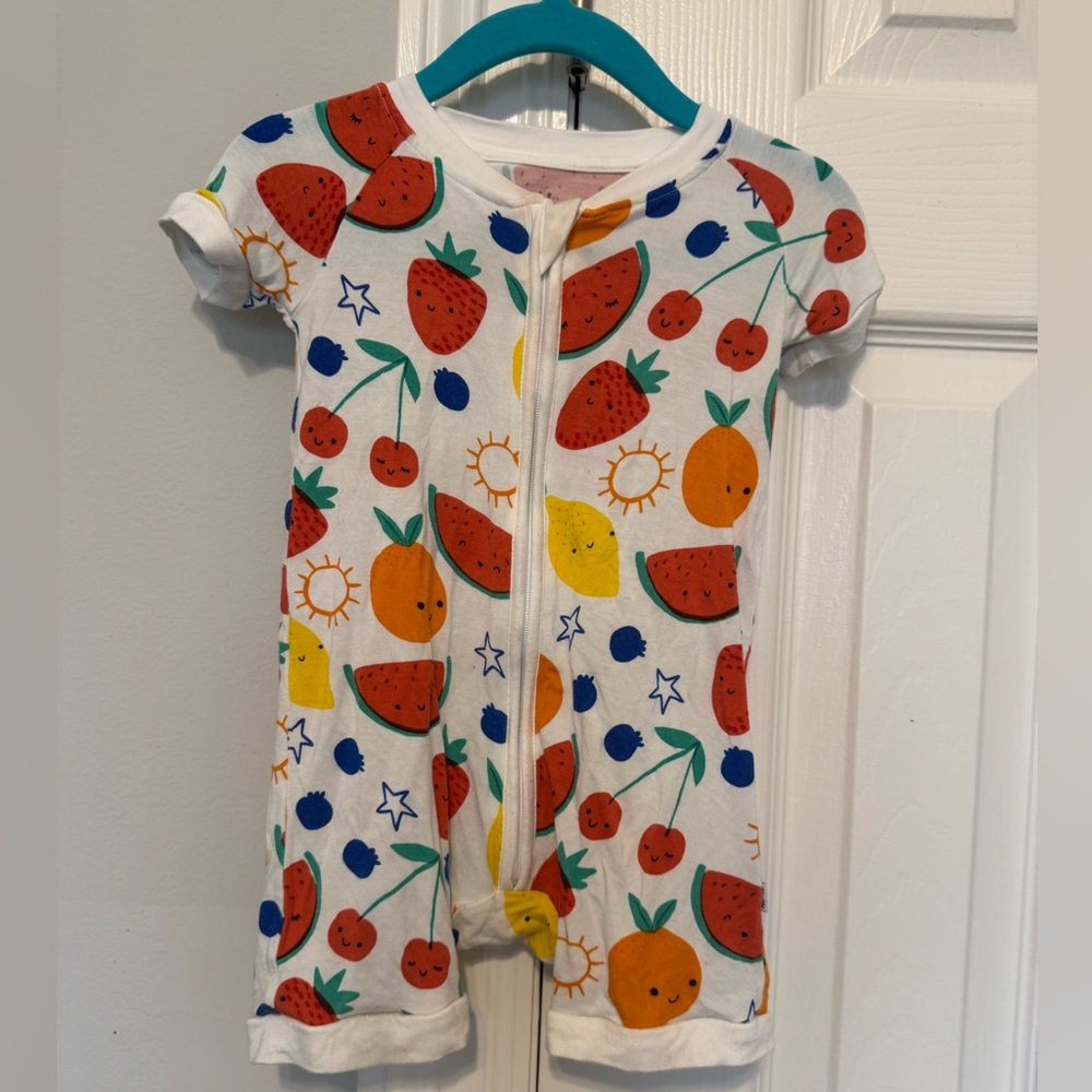 LS shorty romper